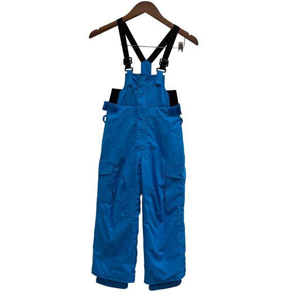 Quiksilver Kids Blue Snow Bib Pants Size 6/7 DryFlight Waterproof Insulated - Picture 1 of 7